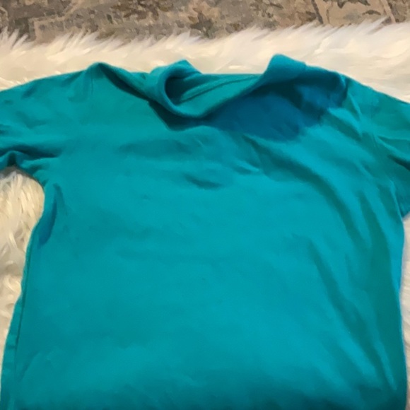 Lands' End Vibrant Teal Polo Shirt - Picture 4 of 4